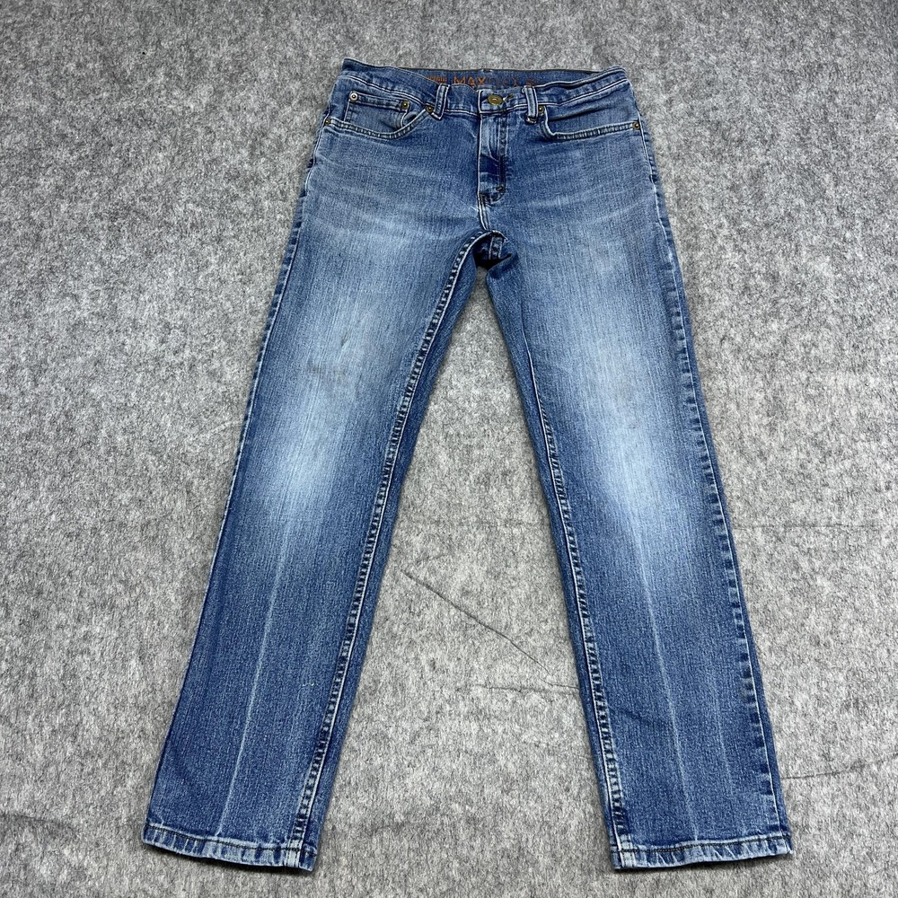 Urban Pipeline Jeans Mens 31x30 Blue MaxFlex Relaxed Straight Stretch Denim